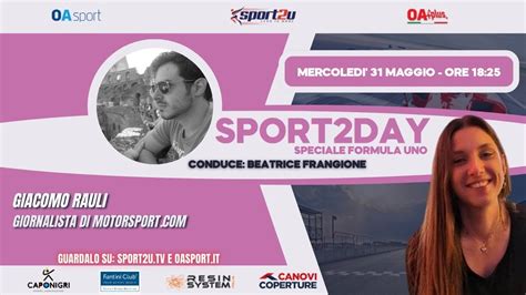 Giacomo Rauli Giornalista Di Motorsport Live Sport2Day Speciale