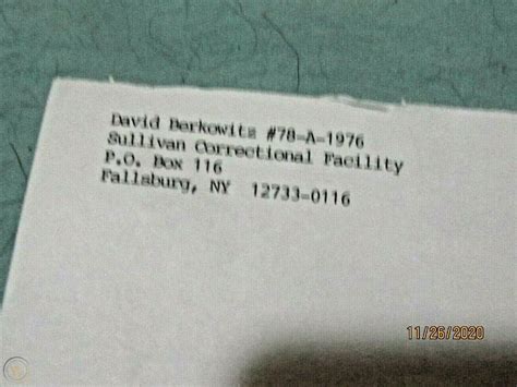 EXTREMELY RARE"SON OF SAM" DAVID BERKOWITZ 2004 TYPED LETTER SIGNED W ...