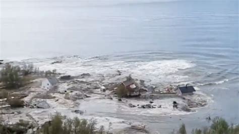 WATCH Powerful Landslide In Norway Drags Homes Out To Sea Trill Mag