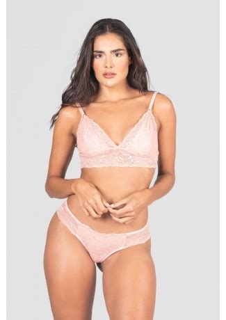 Conjunto Lingerie Cropped Vinho Ref P04 7 E Kaisan