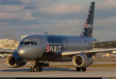 N527nk Spirit Airlines Airbus A319 At Fort Lauderdale Hollywood