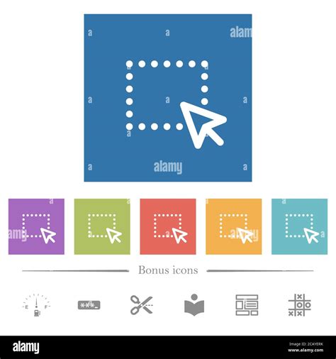 Drag And Drop Operation Flat White Icons In Square Backgrounds 6 Bonus