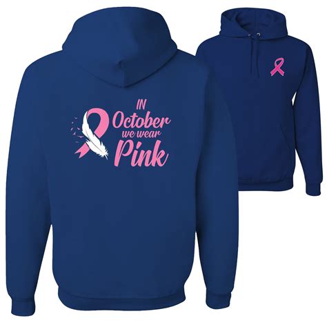 In October We Wear Pink Breast Cancer Awareness Survivor Front And Back