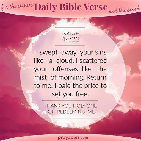 Bible Isaiah 44 22 Prayables