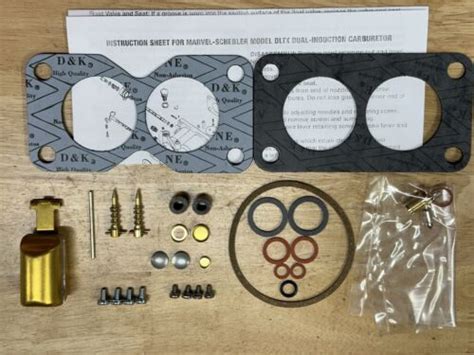 John Deere 50 60 70 Marvel Schebler Duplex Carburetor Kit With Float