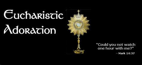 Eucharistic Adoration St Michael Catholic Church