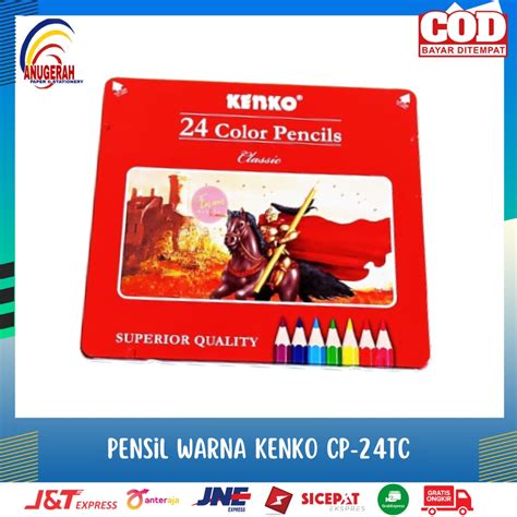 Jual Pensil Warna Kenko Cp 24tc 24 Warna Pcs Shopee Indonesia