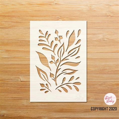 Simple Stencil Designs Leaf