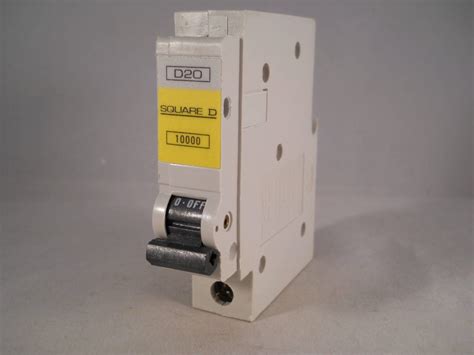 Square D Qoe Mcb Single Pole Qwikline Breaker Type D A