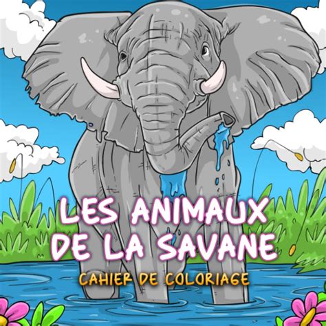 Buy LES ANIMAUX DE LA SAVANE Livre De Coloriages Pour Adultes Et