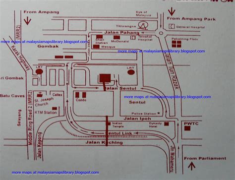 Malaysia Maps Library: Map of Jalan Sentul