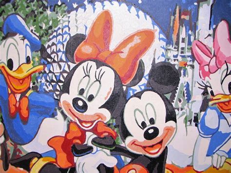 DISNEY WORLD Completed Paint-By-Number PAINTING 16 X | Etsy