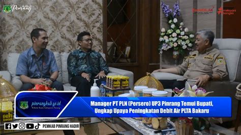 Manager Pt Pln Persero Up Pinrang Temui Bupati Ungkap Upaya