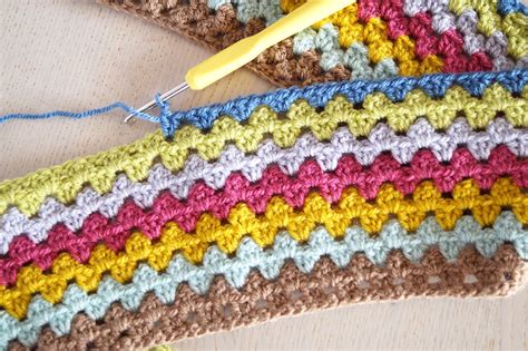 Crochet Granny Stripe Blanket Samelia S Mum