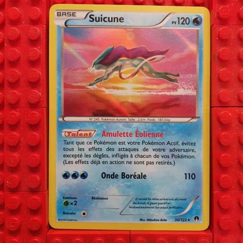 CARTE POKÉMON SÉRIE XY Rupture TURBO 30 122 suicune holographique EUR