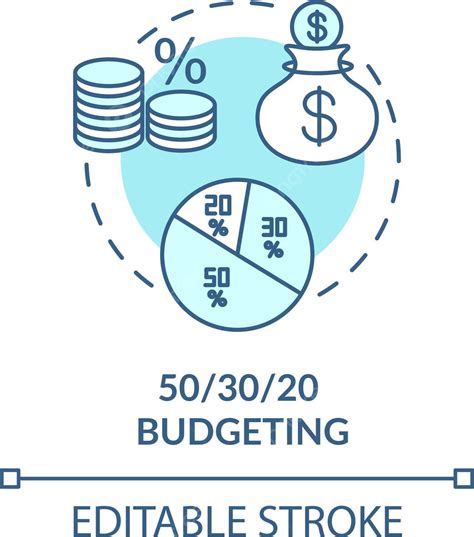 Budgeting Concept Icon Budgeting Market Line Vector Budgeting Market