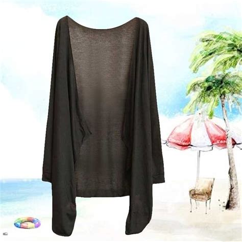 Spring Summer Women Long Thin Cardigan Modal Sun Protection Clothing