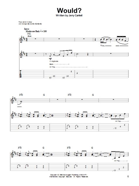 Would? by Alice In Chains - Guitar Tab Play-Along - Guitar Instructor