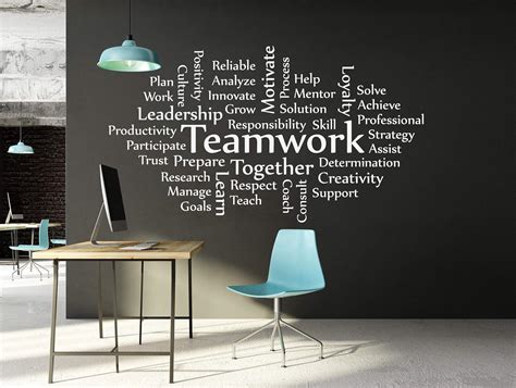 Amazon Sound Sayings Vinyl Wall Art Decal Teamwork Word Cluster