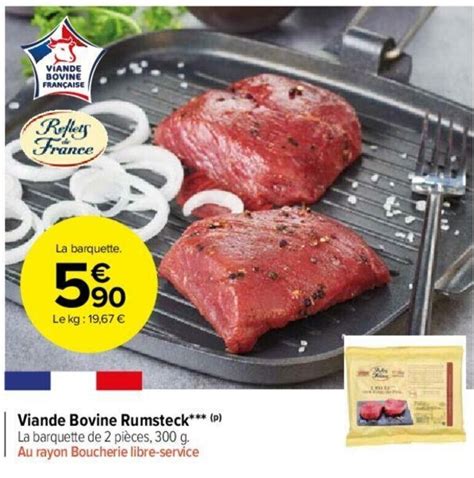 Promo Viande Bovine Rumsteck Chez Carrefour Market