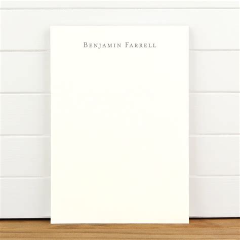 CLASSIC Personalized Notepad Masculine Custom Business