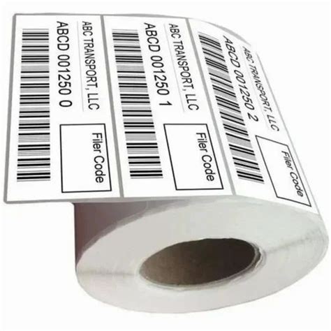 60GSM Paper White Printed Barcode Label At Rs 230 Roll Barcode Label