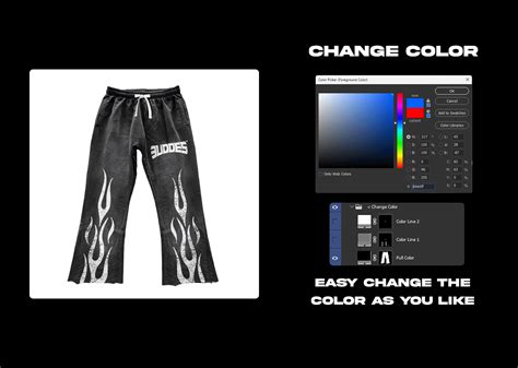 Flared Sweatpants Mockup v.2 - 3uddes