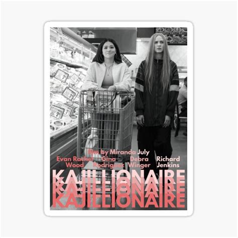 "Kajillionaire movie poster" Sticker for Sale by Caliedit | Redbubble