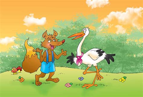 लोमड़ी और सारस की कहानी The Fox And The Crane Story In Hindi