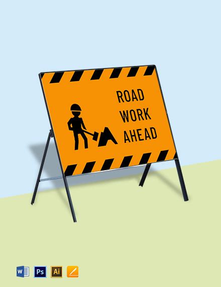 Construction Work Zone Signs