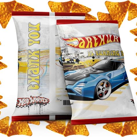 Custom Hot Wheels Chip Bag Etsy