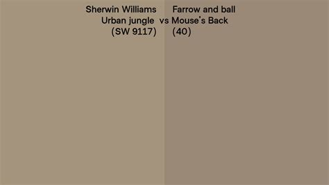 Sherwin Williams Urban Jungle Sw Vs Farrow And Ball Mouse S Back