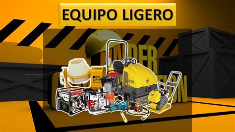 Equipo ligero de obra construcción YouTube