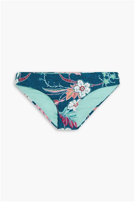 Seafolly Printed Low Rise Bikini Briefs The Outnet