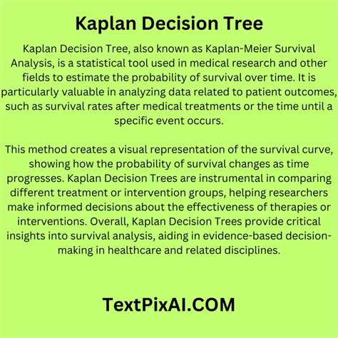 Kaplan Decision Tree A Comprehensive Guide And Application Textpixai