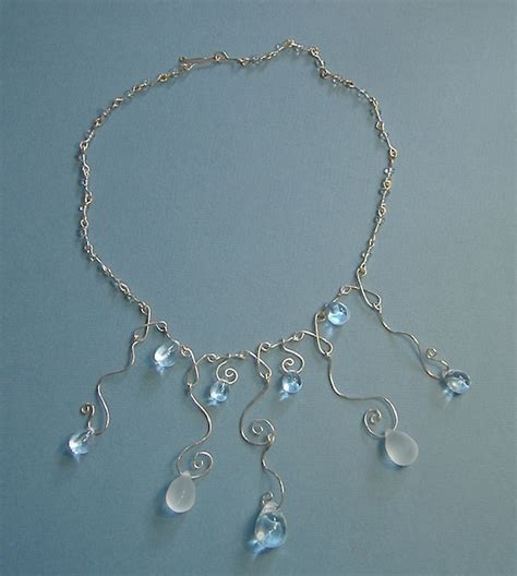 Items Similar To Silver Drops Necklace On Etsy