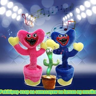 Poppy Playtime Huggy Wuggy Nigh Dancing Brinquedo Eletrônico Cactus