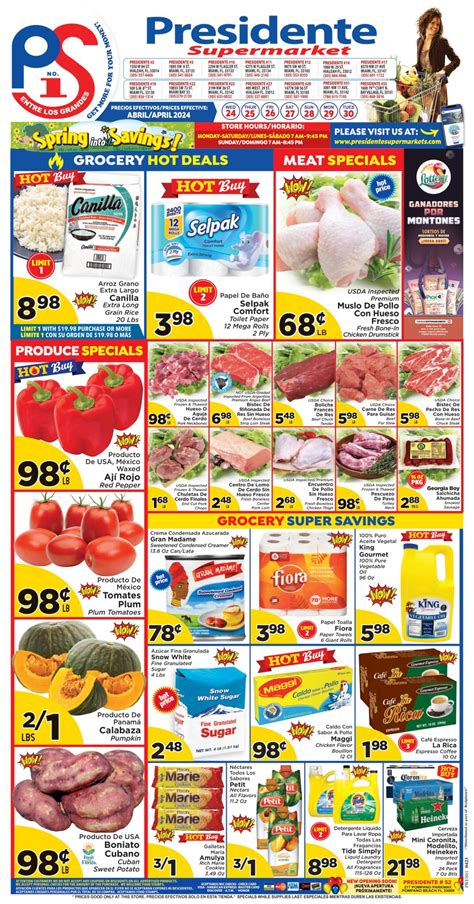 Presidente Supermarket Weekly Ad April April