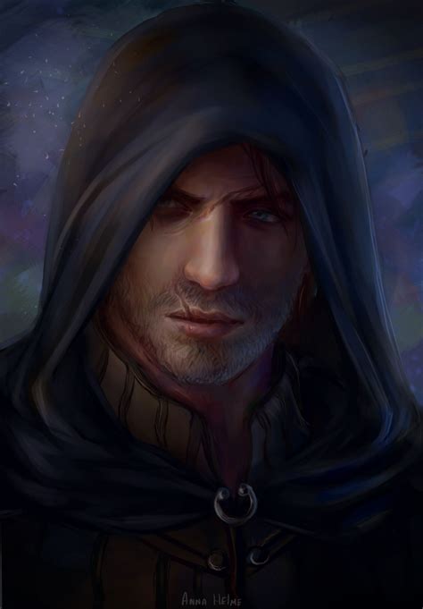 Artstation Rogue Portrait Anna Helme Fantasy Male Baldurs Gate