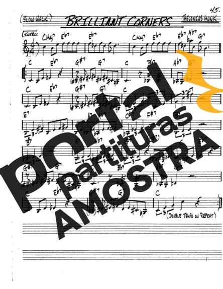 Brilliant Corners The Real Book Of Jazz Partitura Para Saxofone