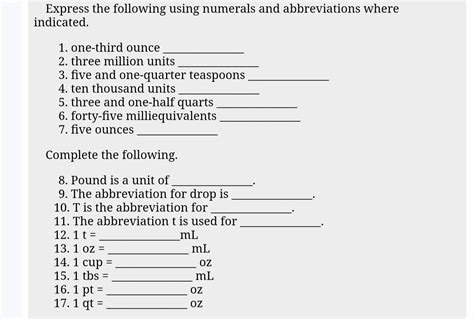 Solved Express The Following Using Numerals And Solutioninn