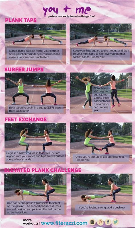 37 best images about Partner workouts on Pinterest | Workout partner ...