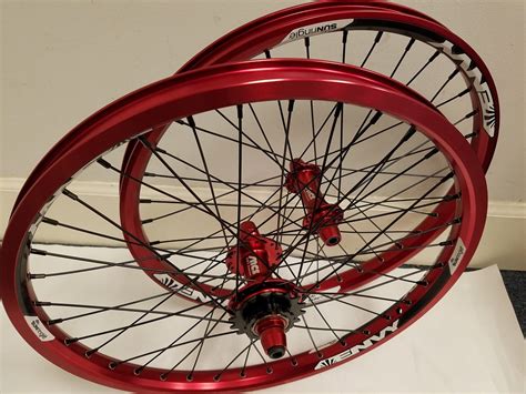 Tnt Bicycles Bmx Wheel Set 24 Or 26 Inch Red Sun Rhyno Lite Xl