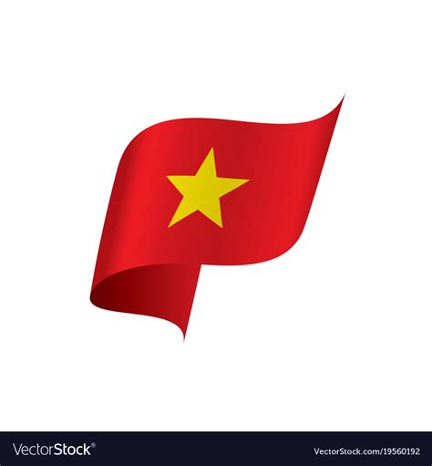 Vietnam flag Royalty Free Vector Image - VectorStock