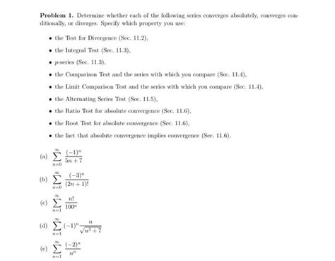 Solved Problem 1 Determine Whether Each Of The Following