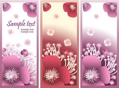 Banner with flowers stock vector. Illustration of invitation - 24679821