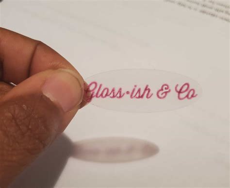 Lip Gloss Labels - Clear – Creative Soulz Printing