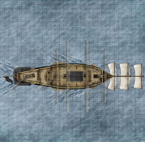 Fast Seafaring Vessel Ship Map Dnd Rpg Maps Dnd Inspiration