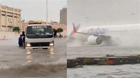 Dubai Floods Dubai S Airport Roads Are Underwater And Locals Blame