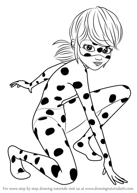 Learn How to Draw Ladybug from Miraculous Ladybug (Miraculous Ladybug ...